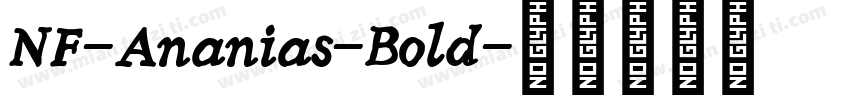 NF-Ananias-Bold字体转换