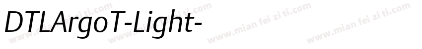 DTLArgoT-Light字体转换