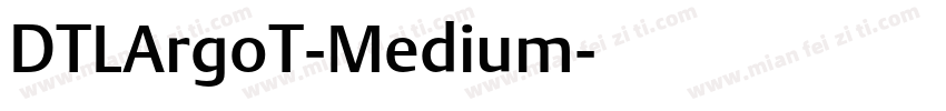 DTLArgoT-Medium字体转换