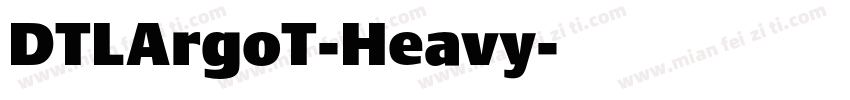 DTLArgoT-Heavy字体转换