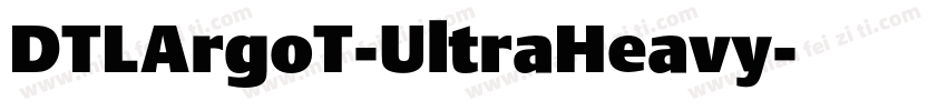 DTLArgoT-UltraHeavy字体转换