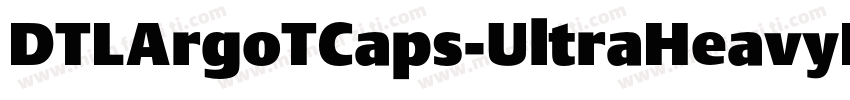 DTLArgoTCaps-UltraHeavyItalic字体转换