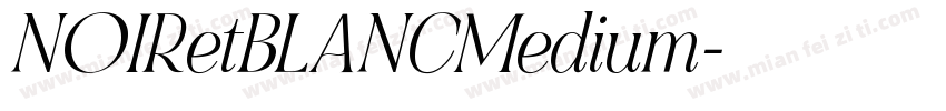NOIRetBLANCMedium字体转换