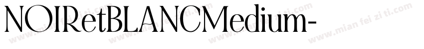 NOIRetBLANCMedium字体转换