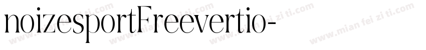 noizesportFreevertio字体转换