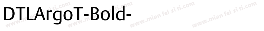 DTLArgoT-Bold字体转换