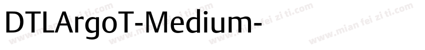 DTLArgoT-Medium字体转换