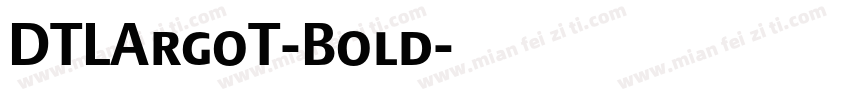 DTLArgoT-Bold字体转换