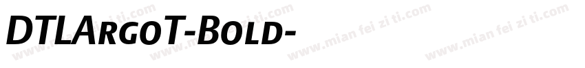 DTLArgoT-Bold字体转换