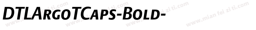 DTLArgoTCaps-Bold字体转换