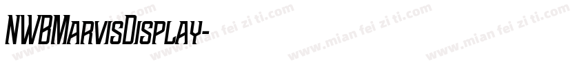 NWBMarvisDisplay字体转换