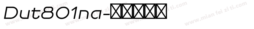 Dut801na字体转换