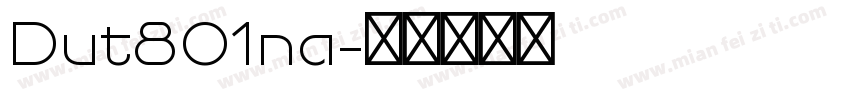 Dut801na字体转换