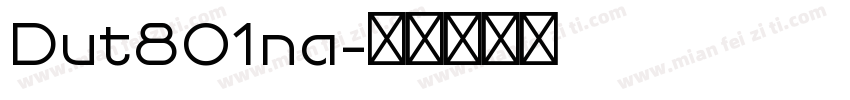 Dut801na字体转换