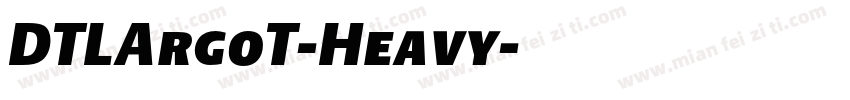 DTLArgoT-Heavy字体转换