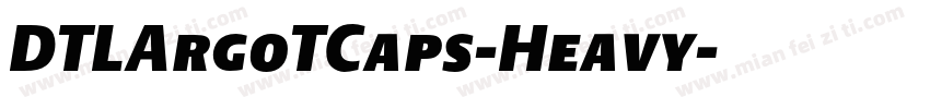 DTLArgoTCaps-Heavy字体转换