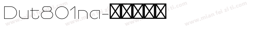 Dut801na字体转换