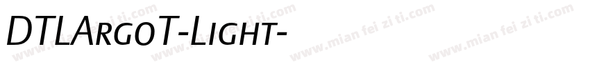 DTLArgoT-Light字体转换