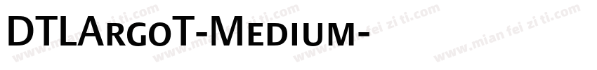 DTLArgoT-Medium字体转换