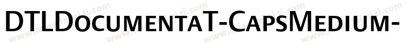 DTLDocumentaT-CapsMedium字体转换