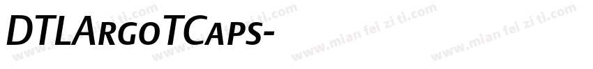 DTLArgoTCaps字体转换