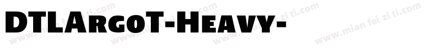 DTLArgoT-Heavy字体转换
