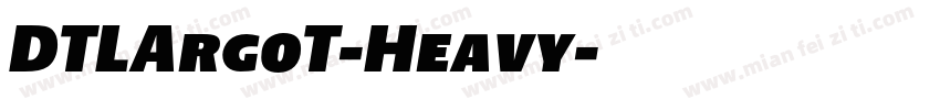 DTLArgoT-Heavy字体转换