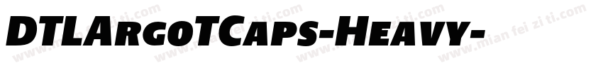 DTLArgoTCaps-Heavy字体转换