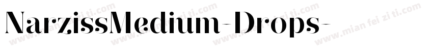 NarzissMedium-Drops字体转换