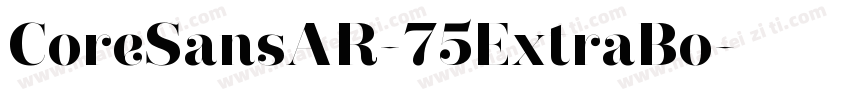 CoreSansAR-75ExtraBo字体转换