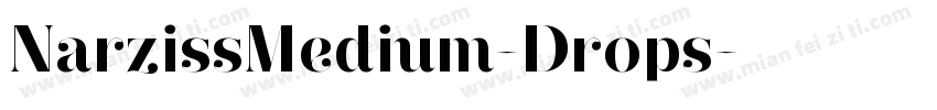NarzissMedium-Drops字体转换