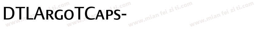 DTLArgoTCaps字体转换