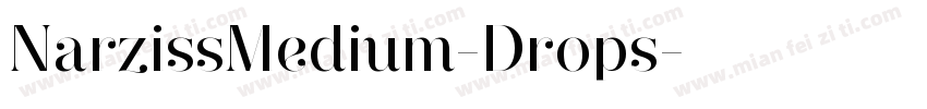 NarzissMedium-Drops字体转换