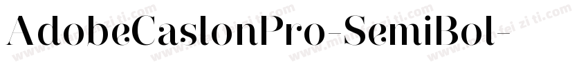 AdobeCaslonPro-SemiBol字体转换