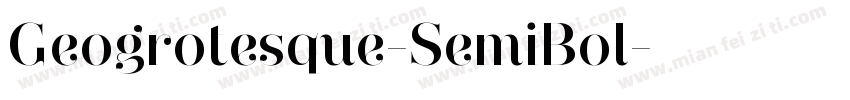 Geogrotesque-SemiBol字体转换