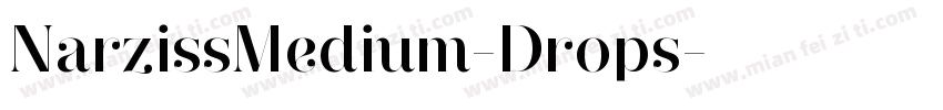NarzissMedium-Drops字体转换