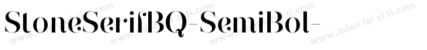 StoneSerifBQ-SemiBol字体转换