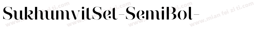 SukhumvitSet-SemiBol字体转换