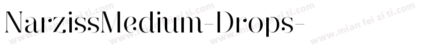 NarzissMedium-Drops字体转换