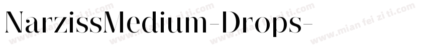 NarzissMedium-Drops字体转换