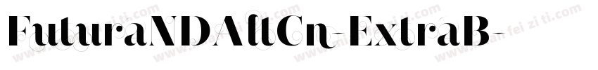 FuturaNDAltCn-ExtraB字体转换