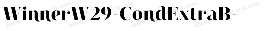 WinnerW29-CondExtraB字体转换