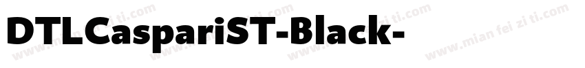 DTLCaspariST-Black字体转换
