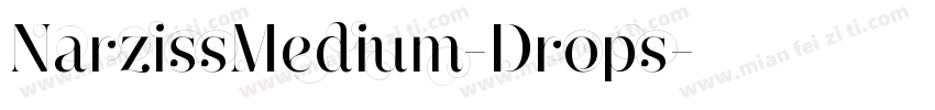 NarzissMedium-Drops字体转换