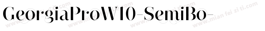 GeorgiaProW10-SemiBo字体转换