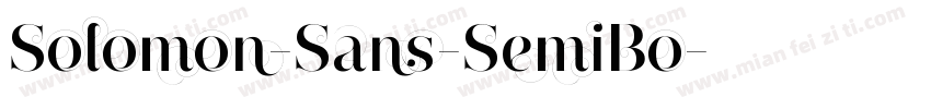 Solomon-Sans-SemiBo字体转换