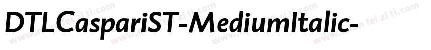 DTLCaspariST-MediumItalic字体转换