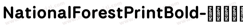 NationalForestPrintBold字体转换