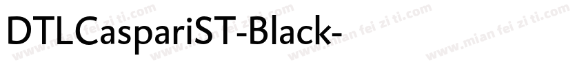 DTLCaspariST-Black字体转换