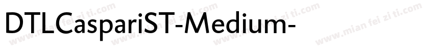 DTLCaspariST-Medium字体转换